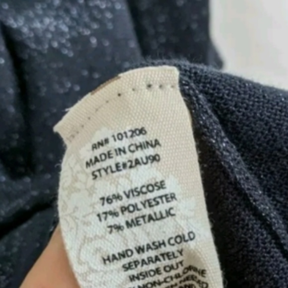 Soft Surroundings Eudora Twinkle Sweater Cold-Shoulder Sz M - Picture 3 of 5